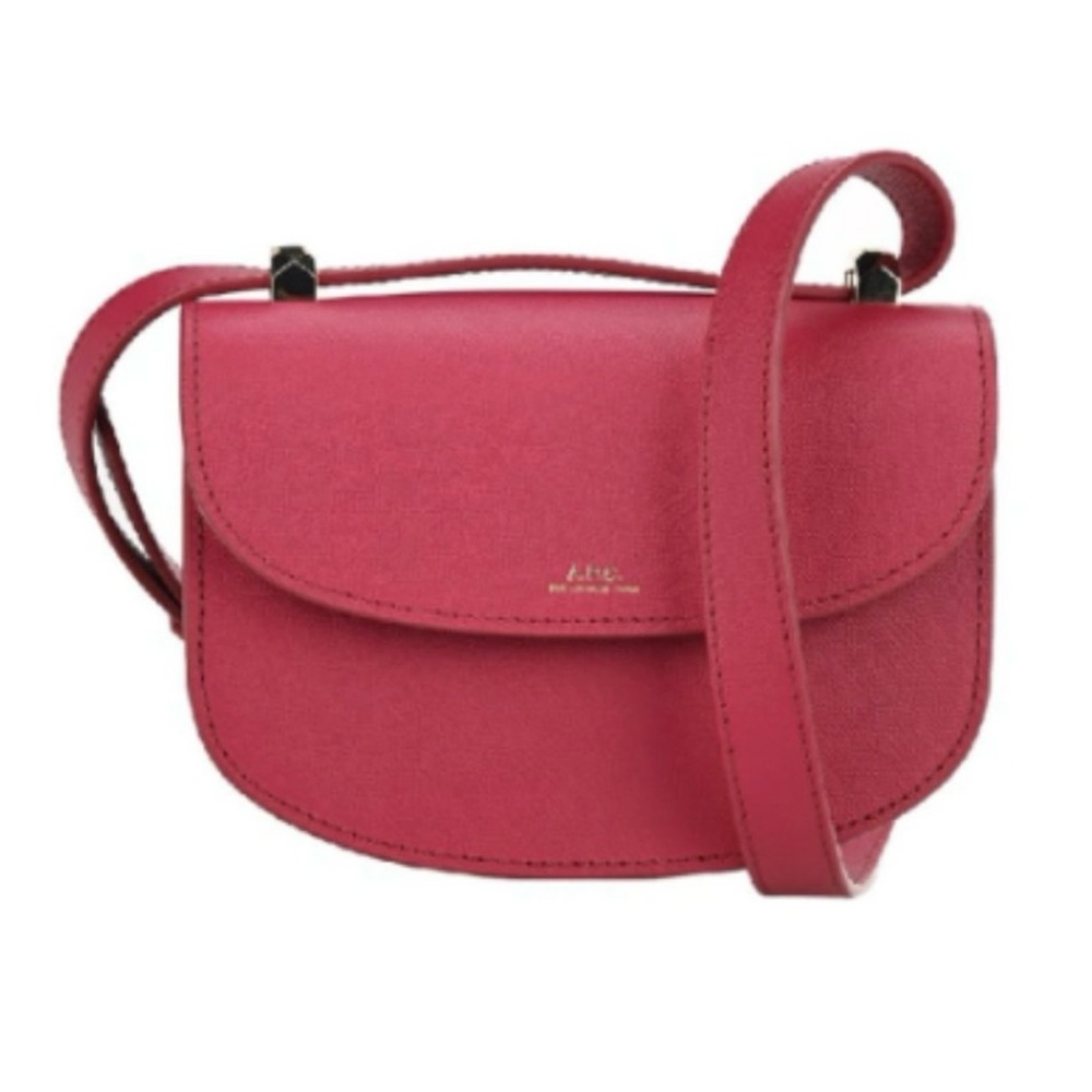 APC Geneve Mini Leather Messenger Crossbody Bag